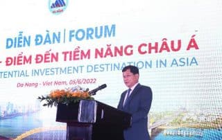 Ông Trần Phước Sơn, Phó Chủ tịch UBND TP. Đà Nẵng thông tin về những tiềm năng, lợi thế của Thành phố.