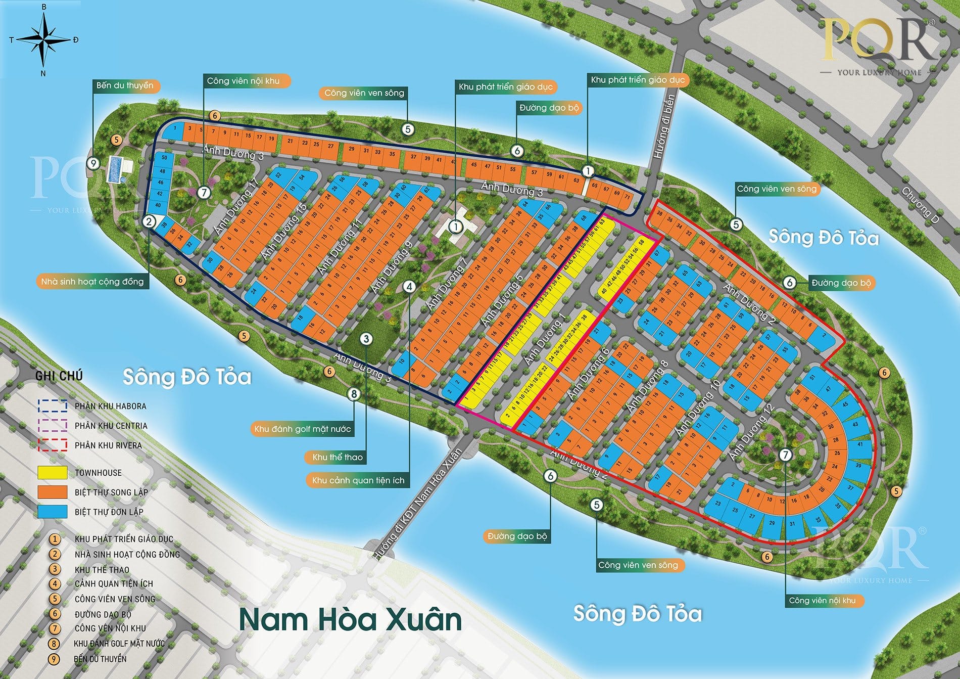 Mặt bằng tiện ích dự án Sunneva Island Đà Nẵng