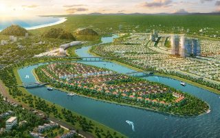Sunneva Island có vị trí phong thủy thịnh vượng bao quanh bởi sông - núi - biển.
