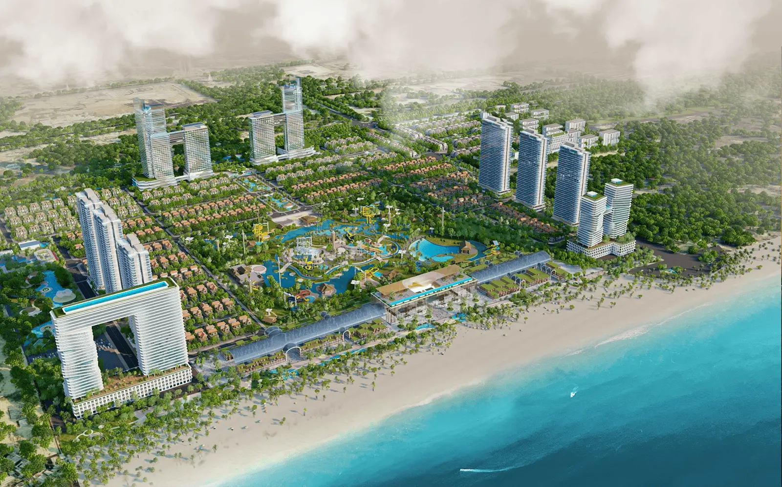 Dự án Khu đô thị Sun Group Vũng Tàu với quy mô 96,6 ha, hội tụ tiện ích đẳng cấp và vị trí đắc địa mặt biển.