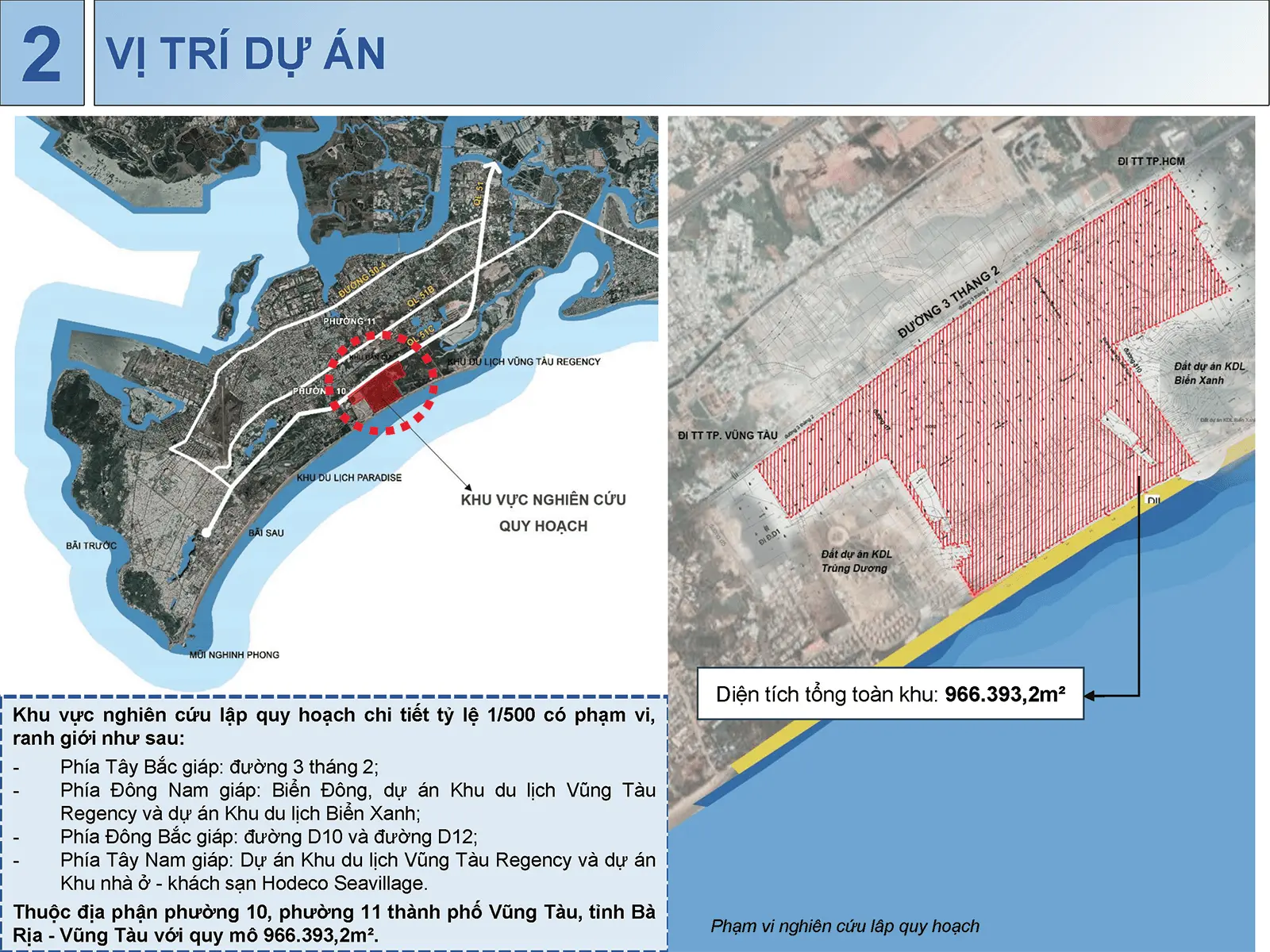 Sun Group Vũng Tàu: Dự án khu đô thị với diện tích quy hoạch gần 96,6 ha tại phường 10 và 11.”