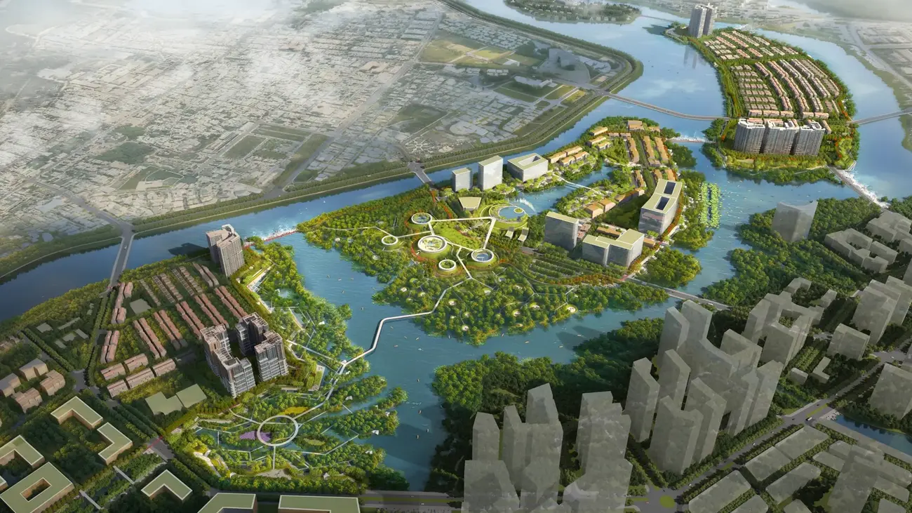 Phối cảnh dự án Charmora City – khu đô thị ven sông đẳng cấp quốc tế tại Nam Nha Trang.